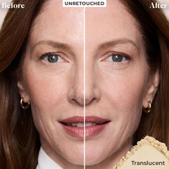 Applying powder with press & roll technique for a light, flawless finish.