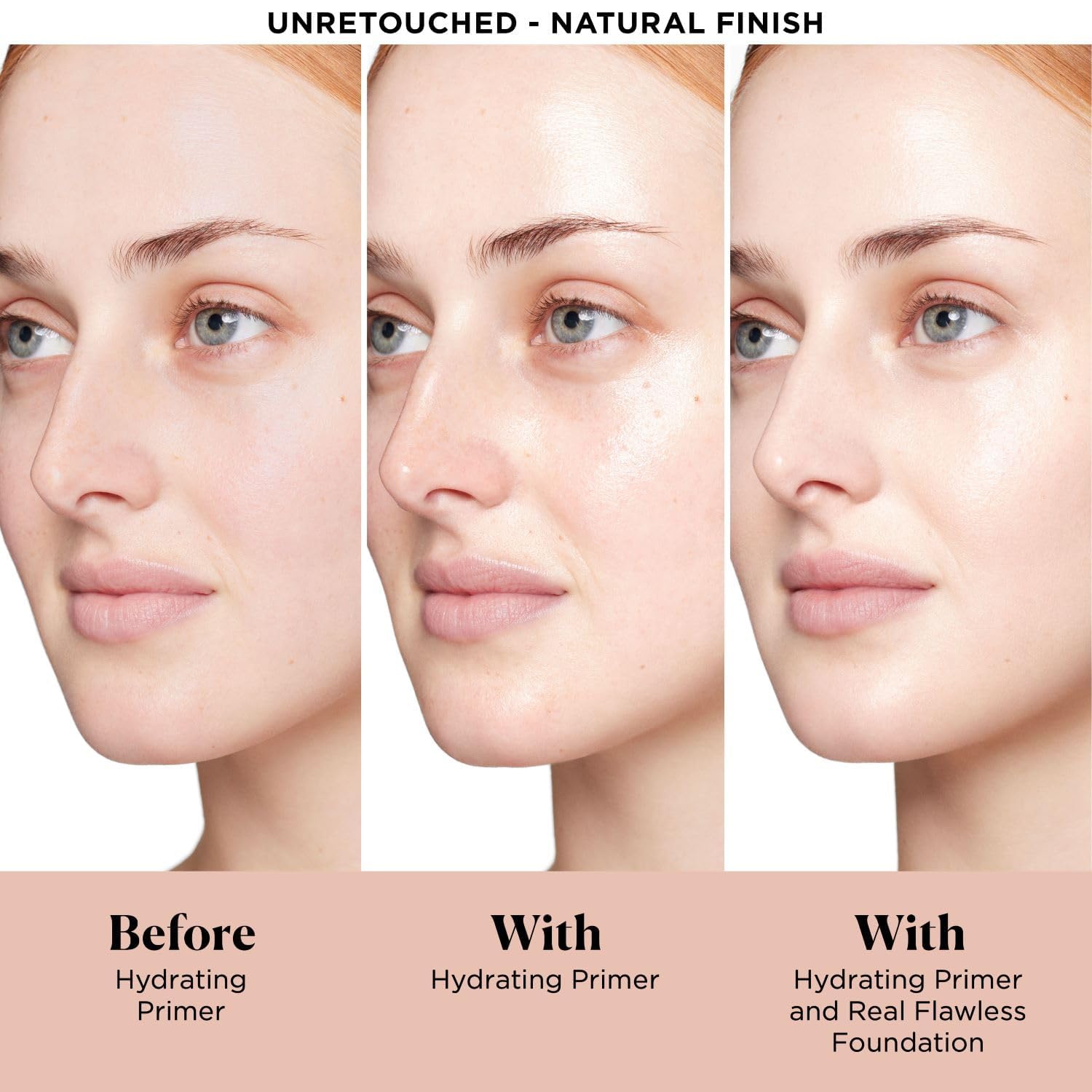 Aplicación con dedo de Laura Mercier Pure Canvas Primer deja acabado uniforme.