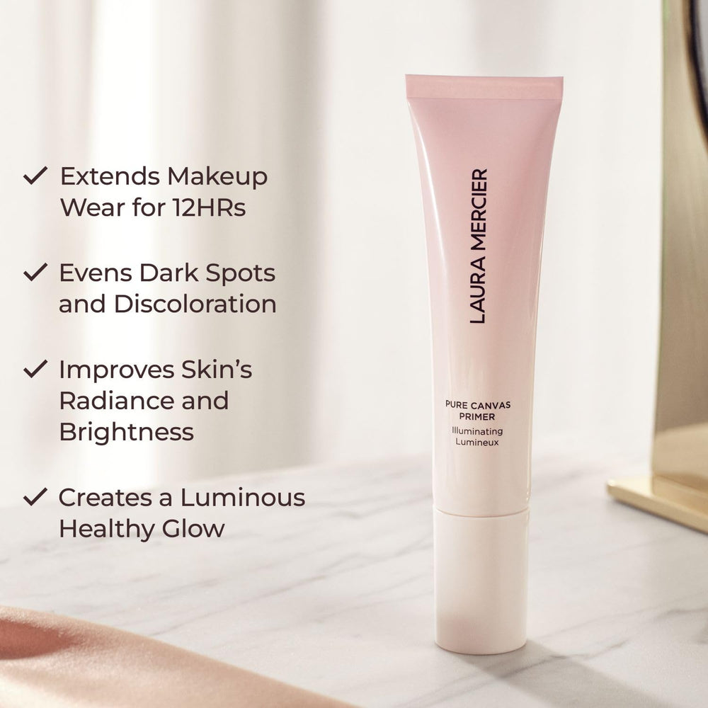 Laura Mercier Pure Canvas Primer with encapsulated pearls for natural glow