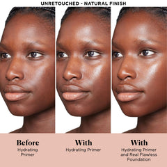 Textura cremosa de Laura Mercier Pure Canvas Primer facilita aplicación suave.