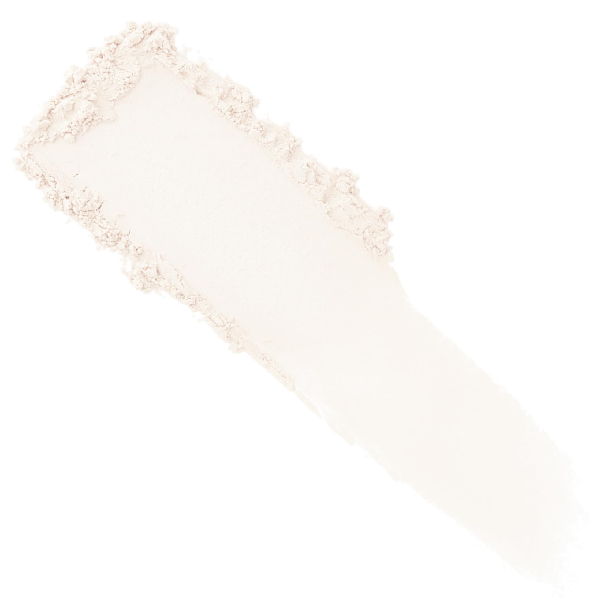 Compact close-up showing Laura Mercier powder's translucent texture sets concealer
