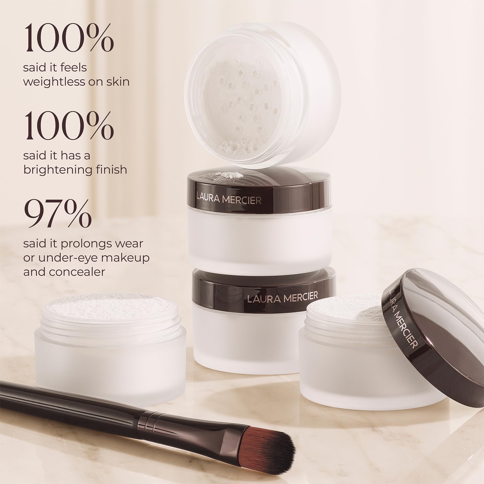 Laura Mercier under-eye close-up shows brighter, more awake look