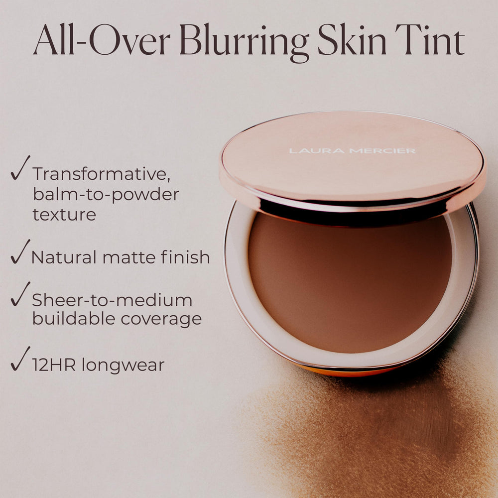 Laura Mercier Tinted Blur Balm 12-hour wear swatch on skin.
