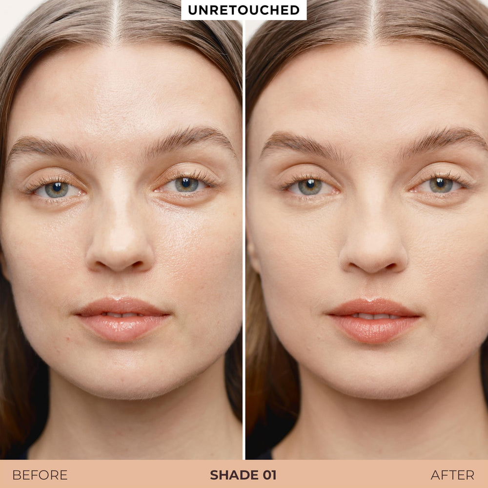 Laura Mercier Tinted Blur Balm application swirl demonstrates balm-to-powder transition for seamless wear.