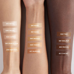 Laura Mercier Tinted Moisturizer Light Revealer hydration swatch adds subtle dewiness.