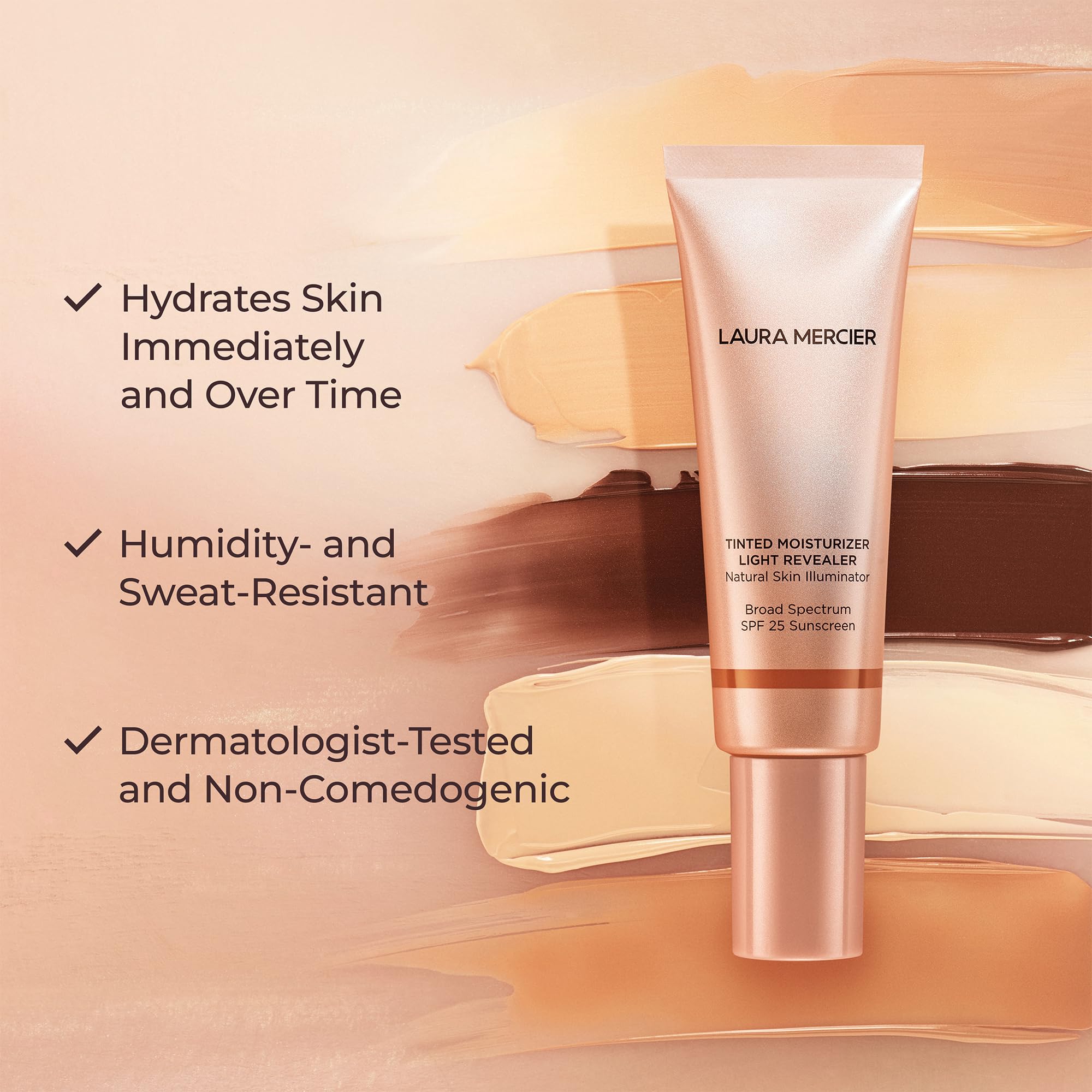 Laura Mercier Tinted Moisturizer Light Revealer SPF 25 provides light protection while blending seamlessly.