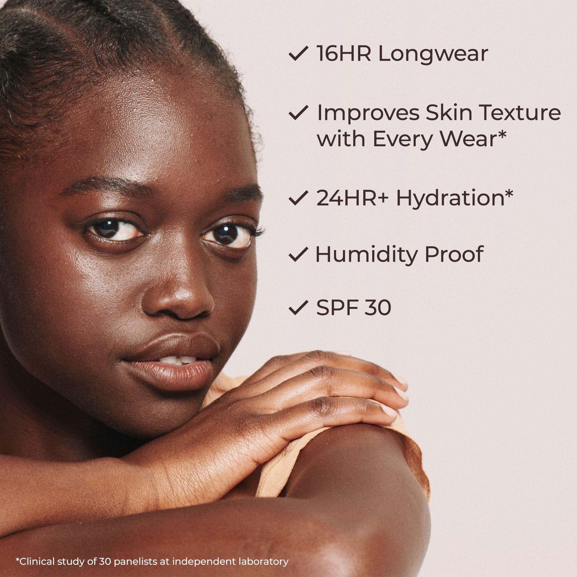 Face application of Laura Mercier Tinted Moisturizer Natural Dewy SPF 30 for natural glow