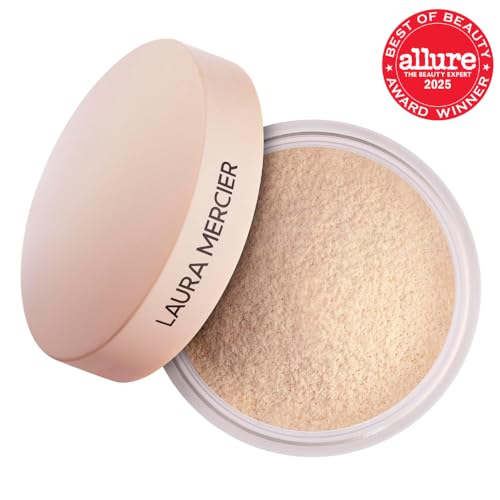 Laura Mercier Ultra-Blur translucent powder texture detail on skin.
