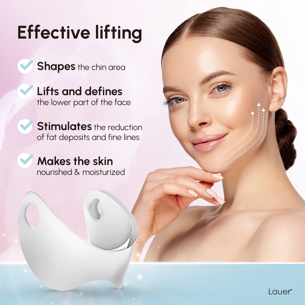 LAUER COSMETIC Chin Strap Mask provides instant tightening for a refreshed chin area.