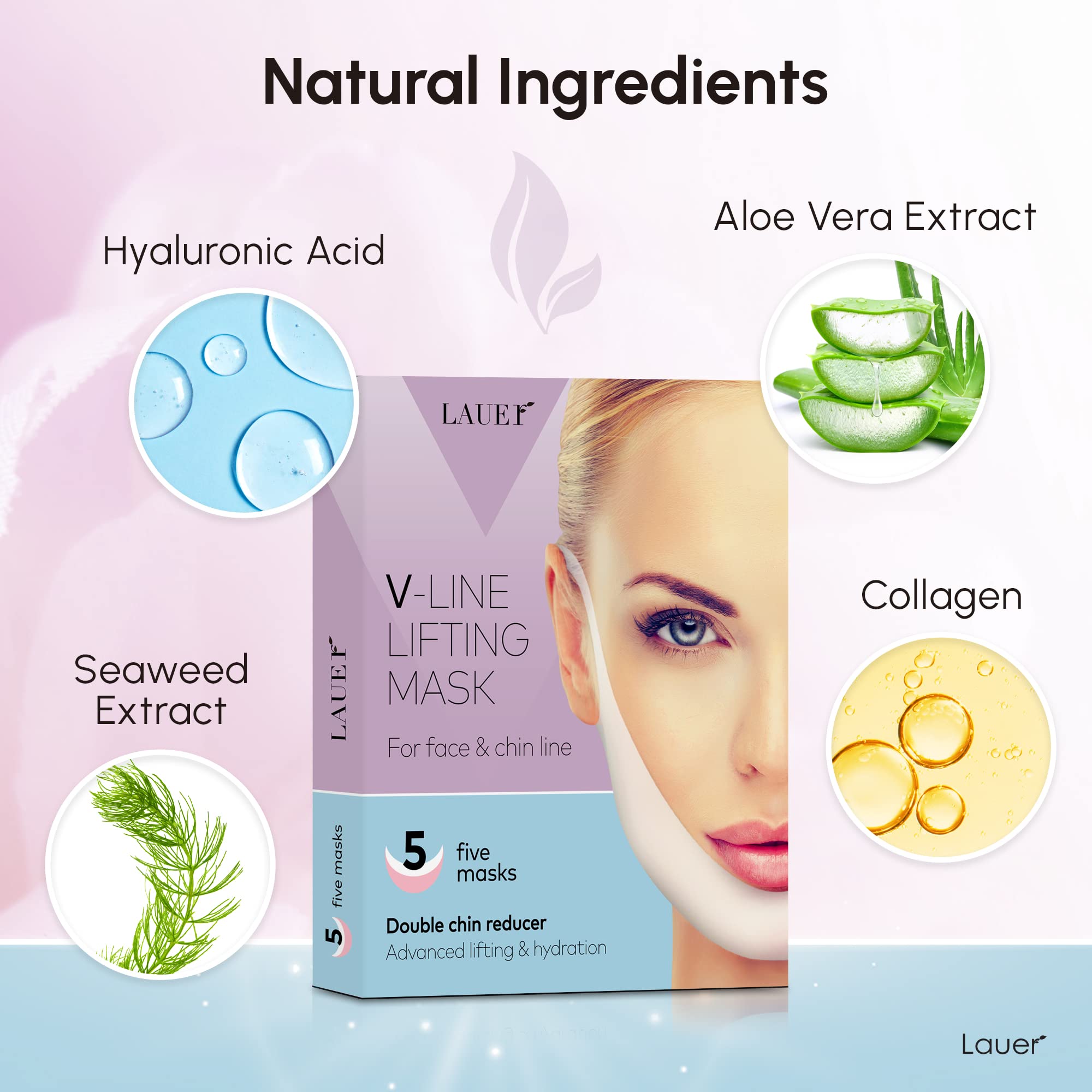 LAUER COSMETIC Double Chin Reduction Mask offers a slimmer silhouette and smoother neckline.
