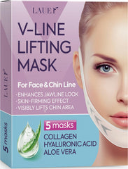 LAUER COSMETIC V Shaped Mask highlights jawline lift for a refined contour.