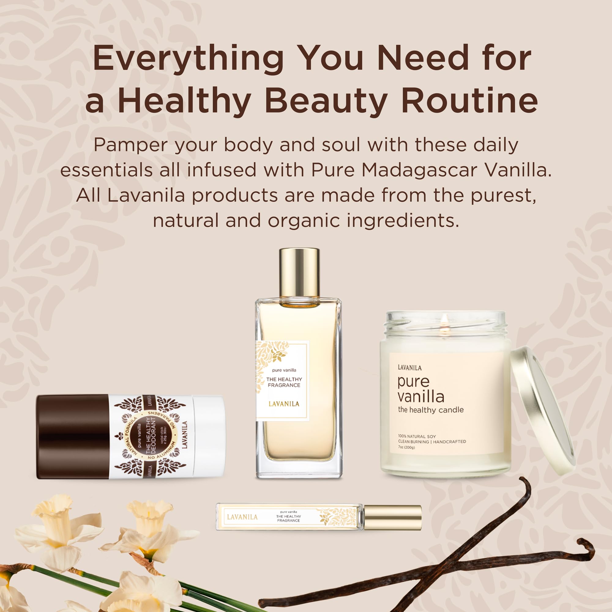 Lavanila Pure Vanilla Perfume heliotrope note adds soft, approachable warmth.