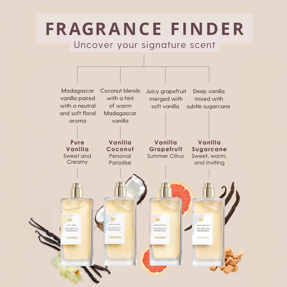 Lavanila Pure Vanilla Perfume vanilla bean close-up evokes warm, comforting notes.