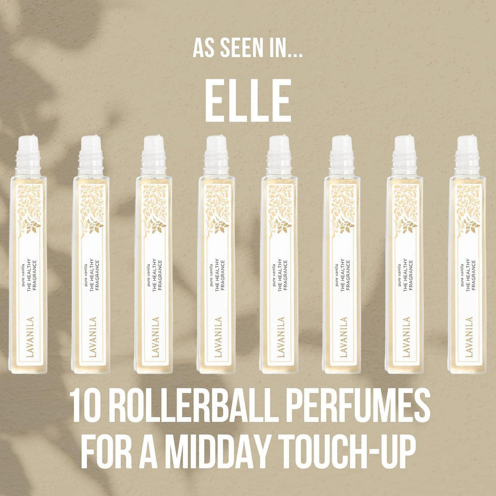 Lavanila Pure Vanilla roller ball for on-the-go fragrance.