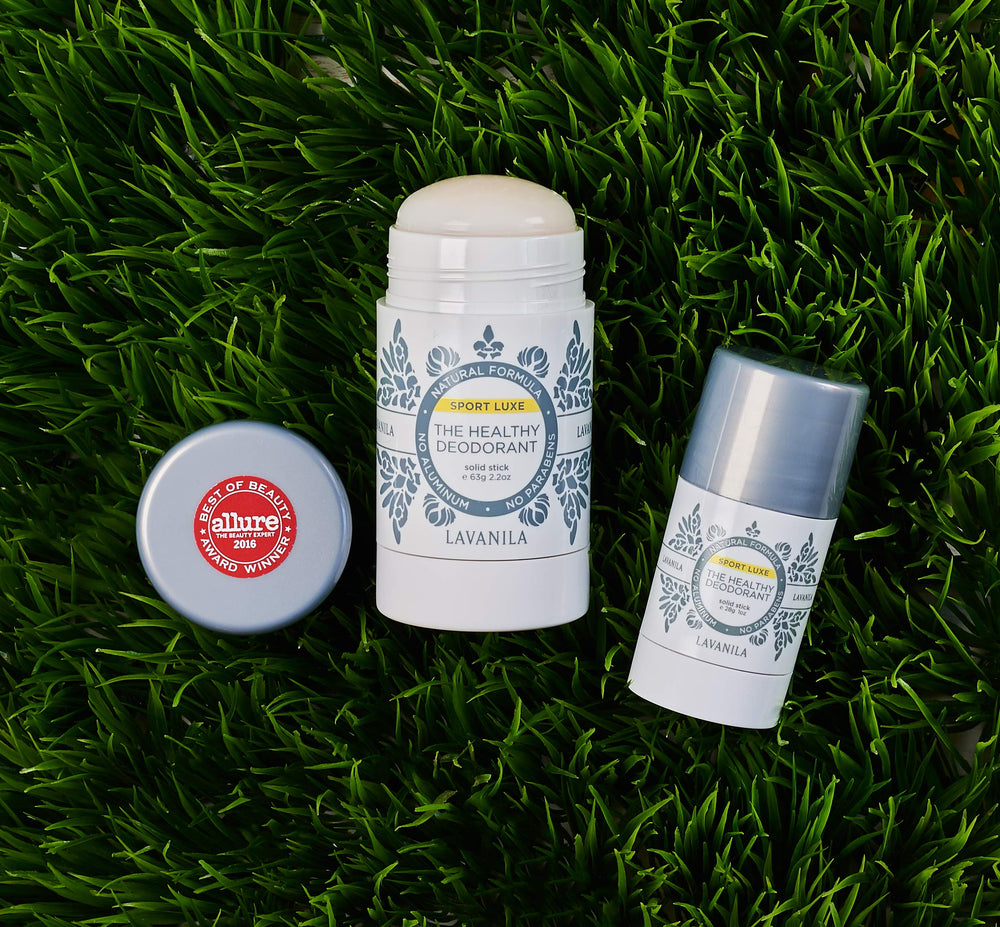 Apply under the arms with Lavanila Sport Luxe for quick refresh.