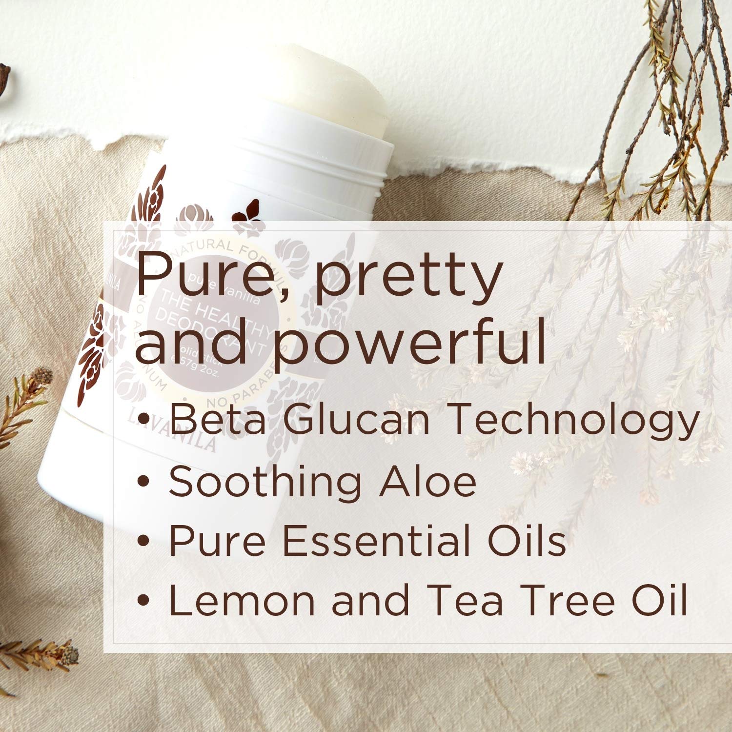 Two-pack packaging from Lavanila for convenient daily protection.