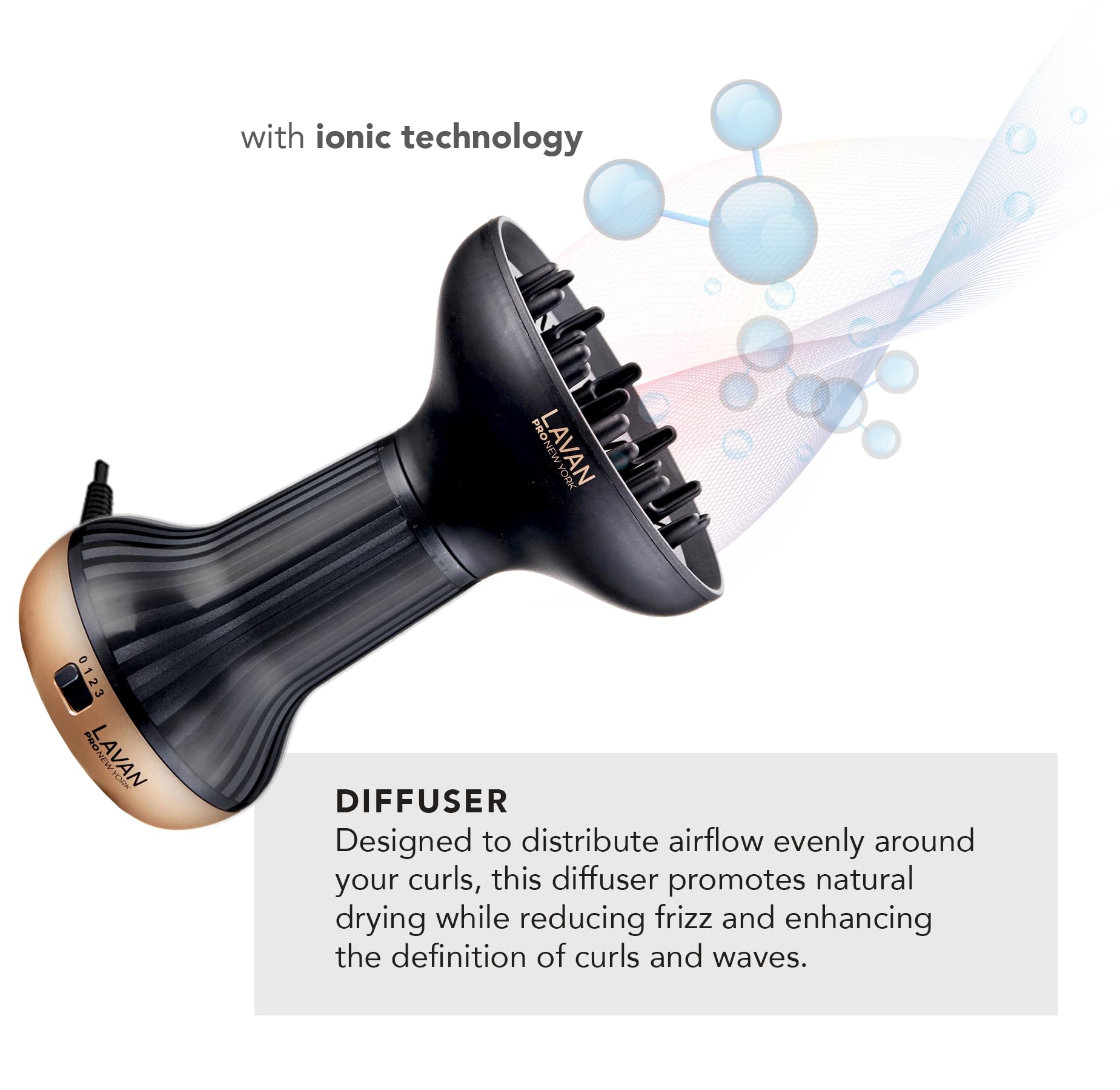 LAVANPRO NEW YORK diffuser is lightweight and ergonomic for comfortable long sessions