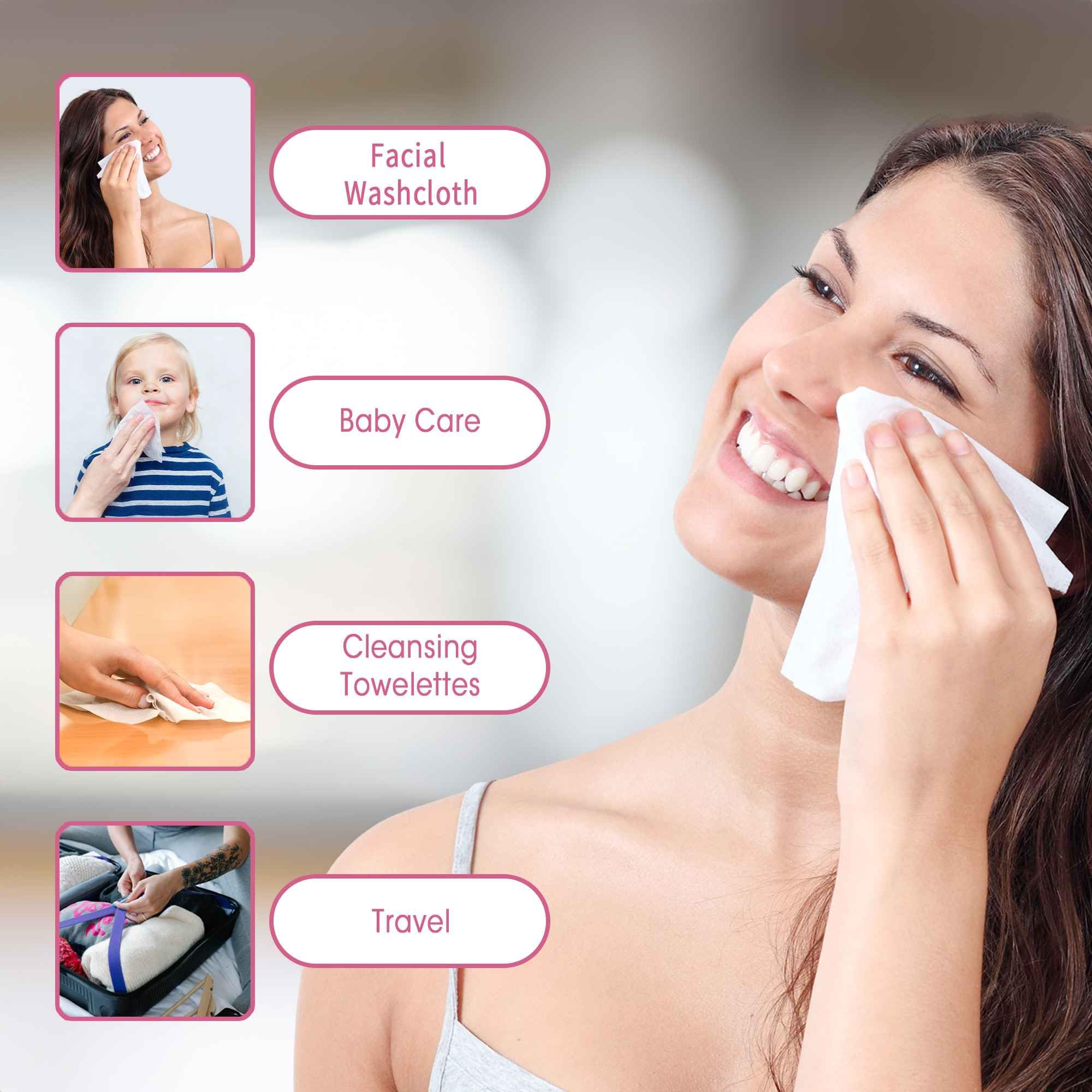LAVDIK: uso dual seco y húmedo para rostro, manos y maquillaje.