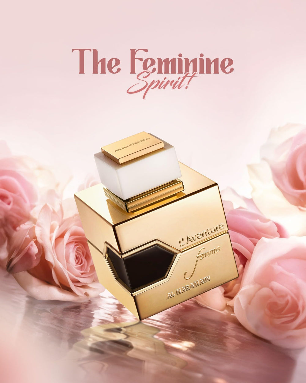 L'aventure spray bottle mist demonstrates easy, even application for daily occasions.