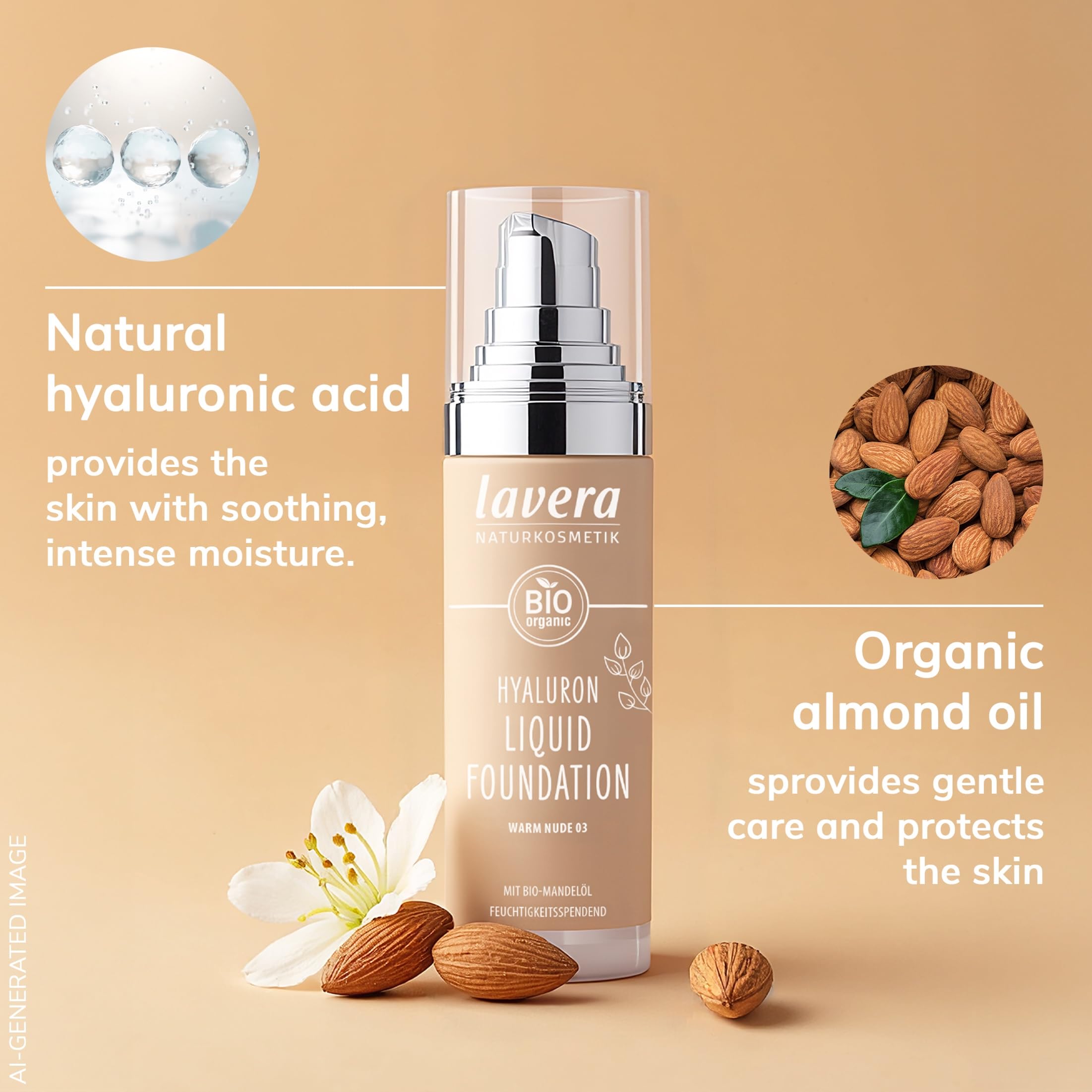 Lavera hialuronico-cobertura-natural equilibra tono sin marcar líneas.