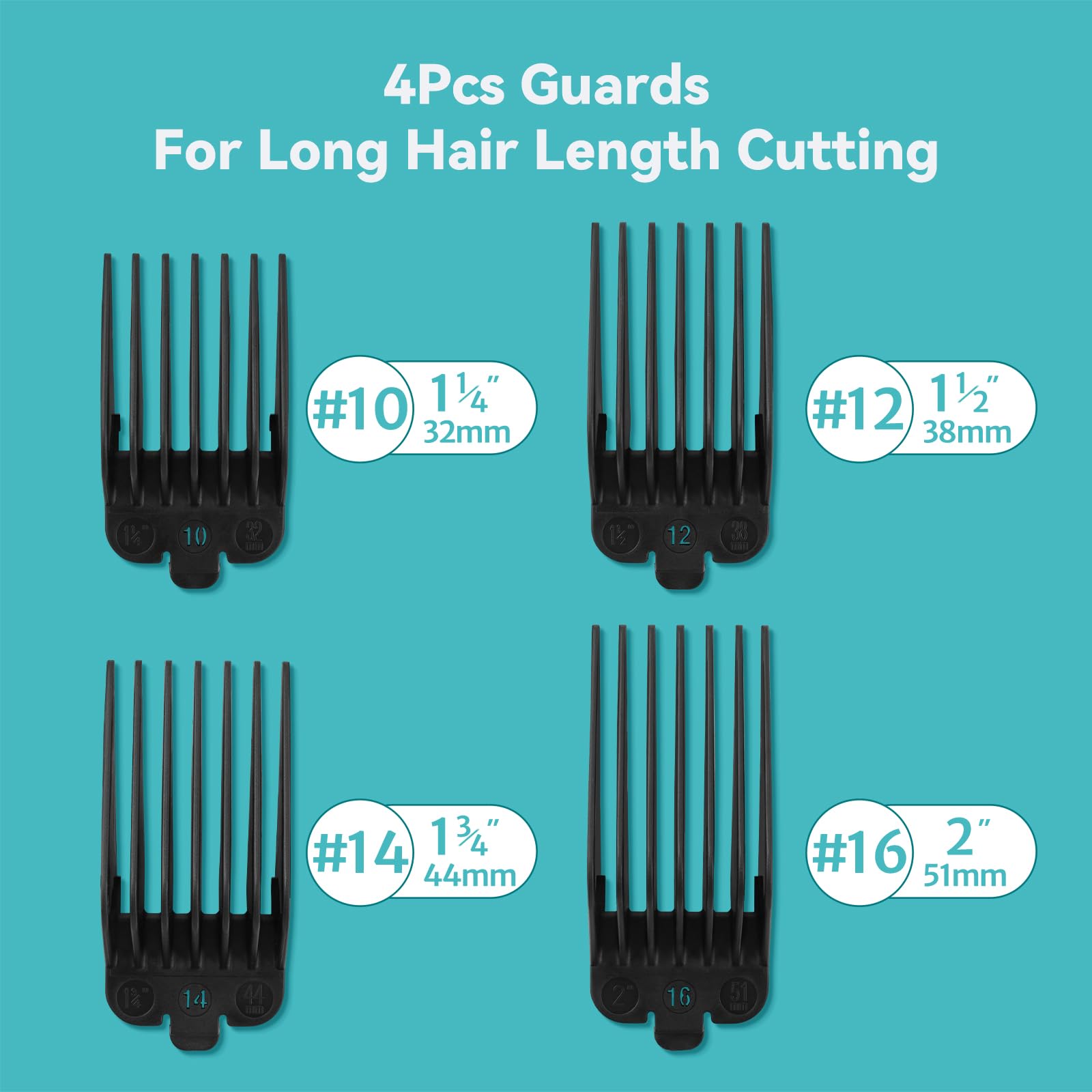 LAVEST guard sizes 1.25–2 inches for versatile haircuts