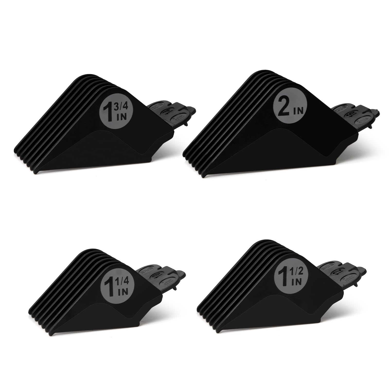 LAVEST clipper guards set shows 1.25–2 inch range for precise fades