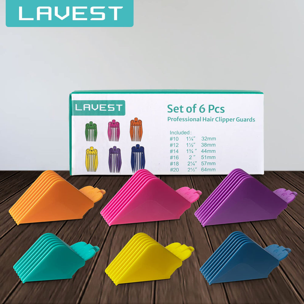 LAVEST clipper guard 2.5 inch color-coded for gradual bulk removal.