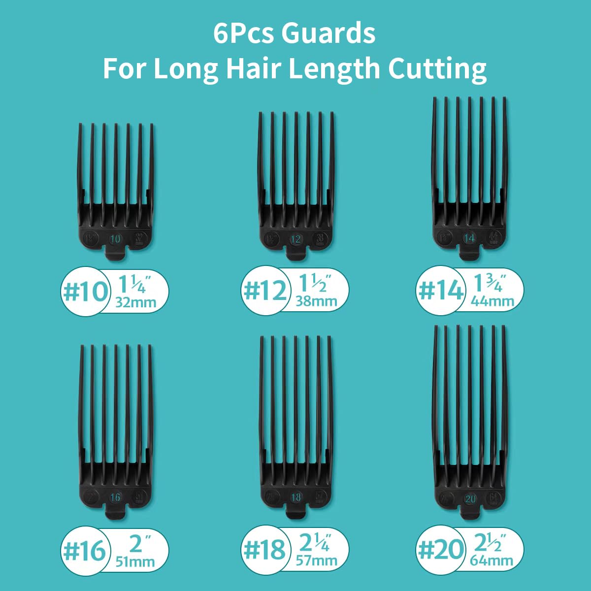 LAVEST clipper guards compatible with Wahl clippers for easy replacement.