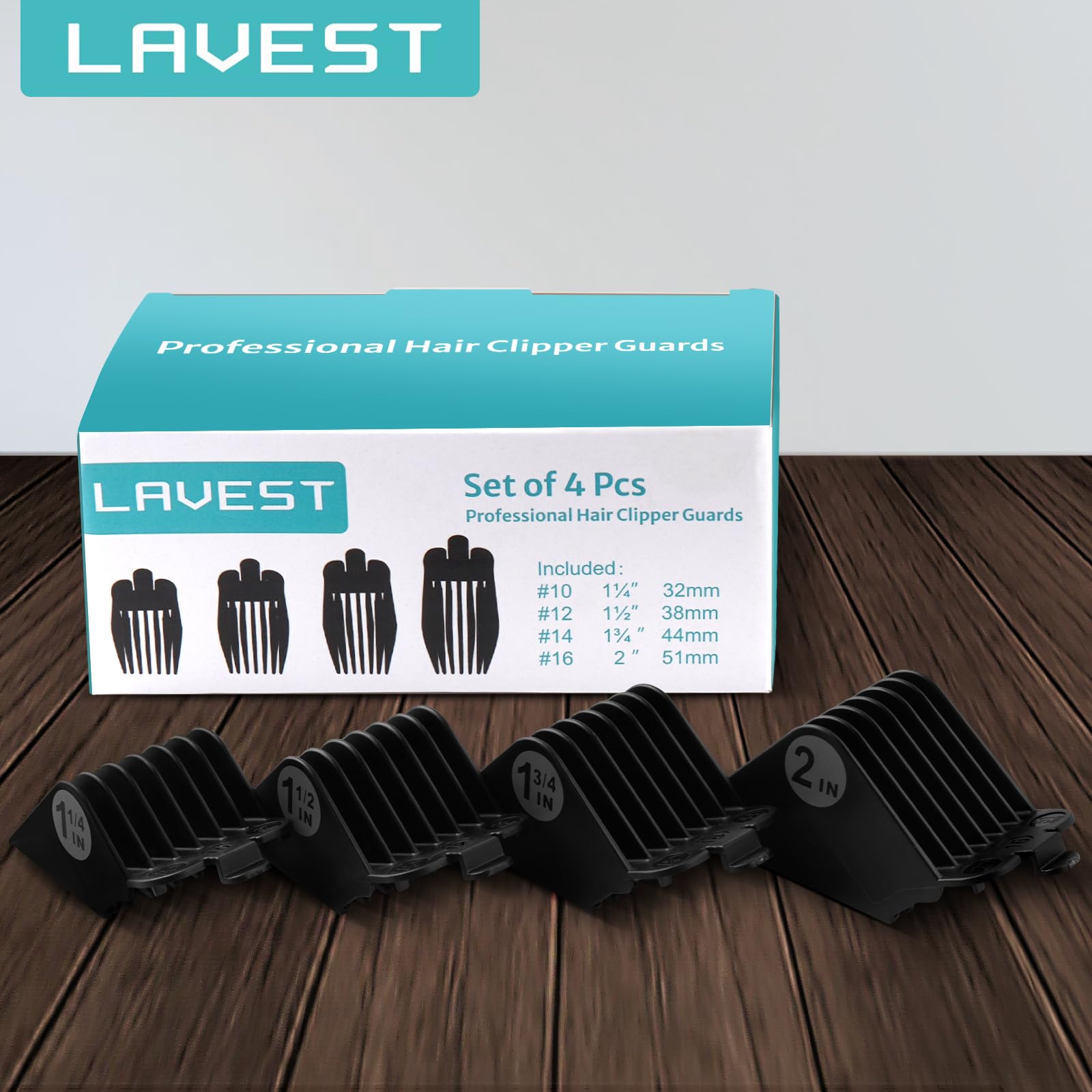 LAVEST clipper guards are easy to clip on and remove