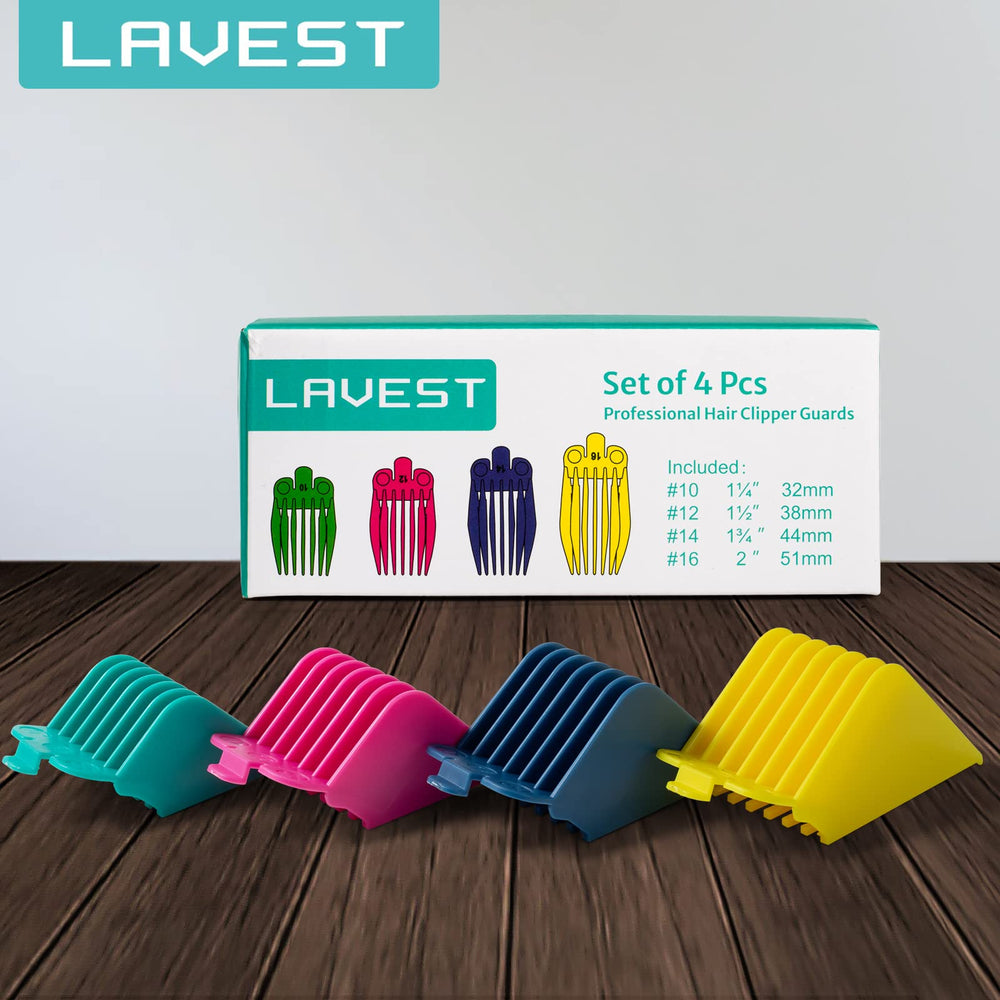 LAVEST four-guard pack compatible with many Wahl clippers
