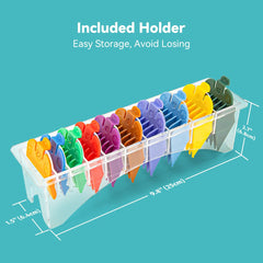 Lavest color coded guards with different lengths for quick identification