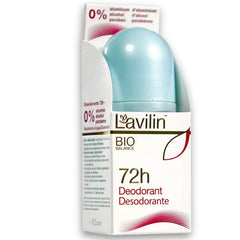 Lavilin roll-on bottle front showing compact, aluminum-free formula for everyday protection
