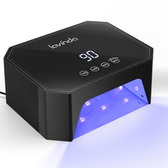 Lavinda 54W UV LED nail lamp front view for at-home curing