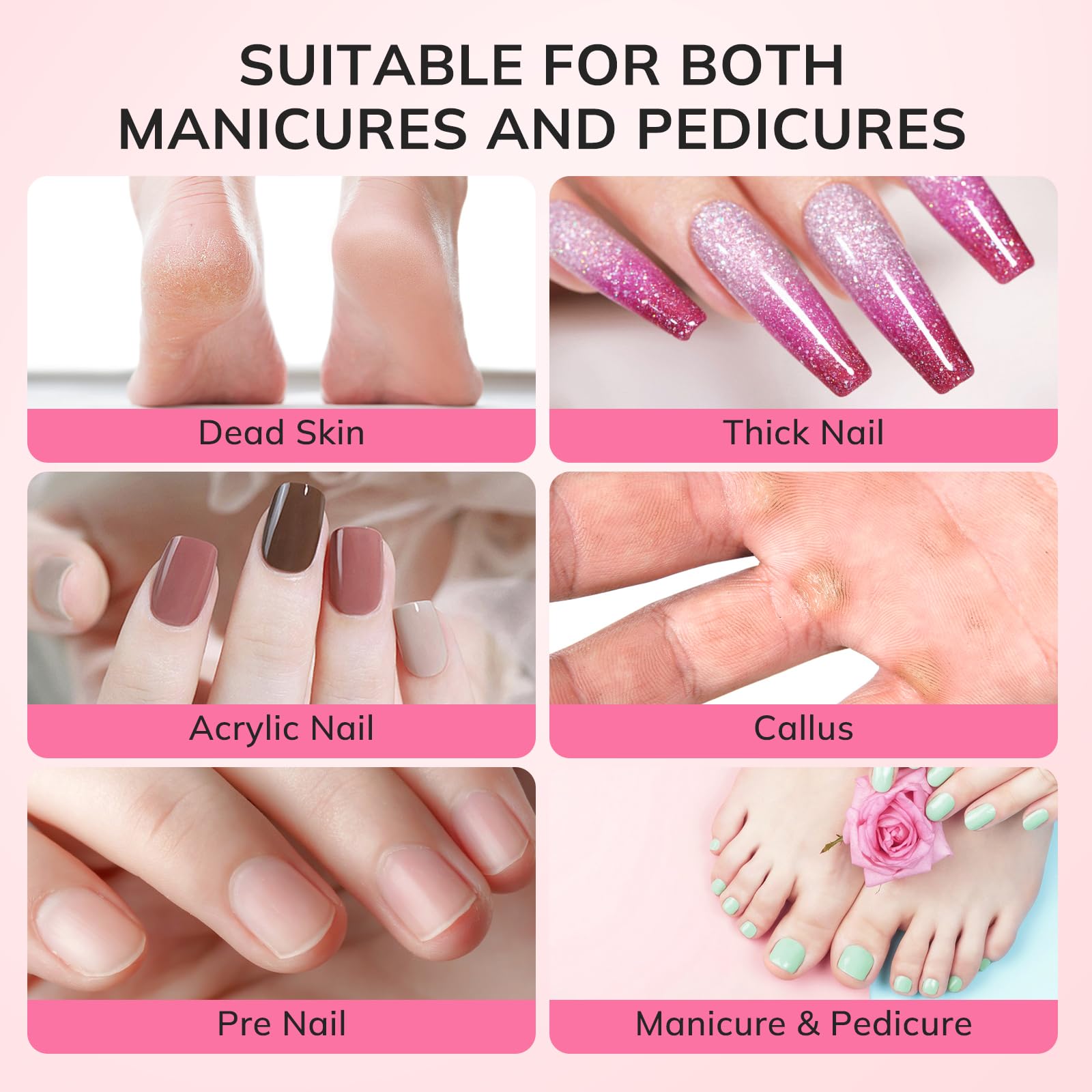 Lavinda multi-function sanding bands for removal shaping and polishing in nail care