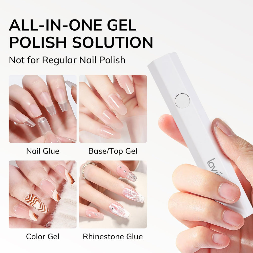 Lavinda nail art curing light enables precise movement for detailed designs.