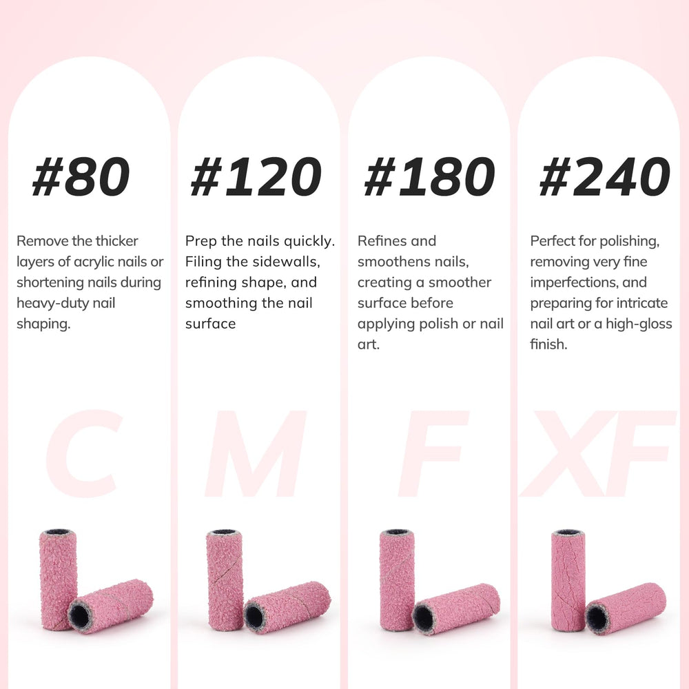Lavinda 120 grit sanding bands close-up for smooth refinements
