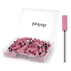 Lavinda 80 grit sanding bands on a nail drill for precise shaping