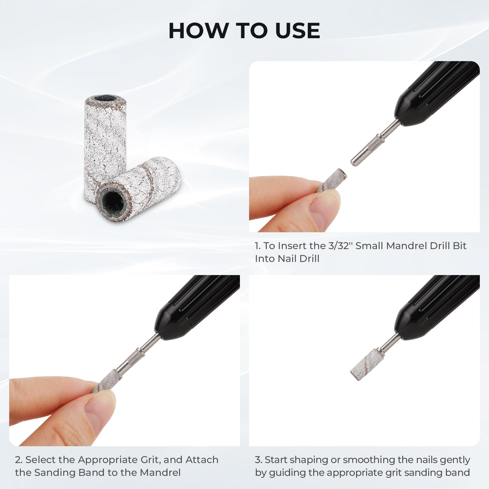 Lavinda sanding bands for acrylic removal with gentle abrasion and controlled results.