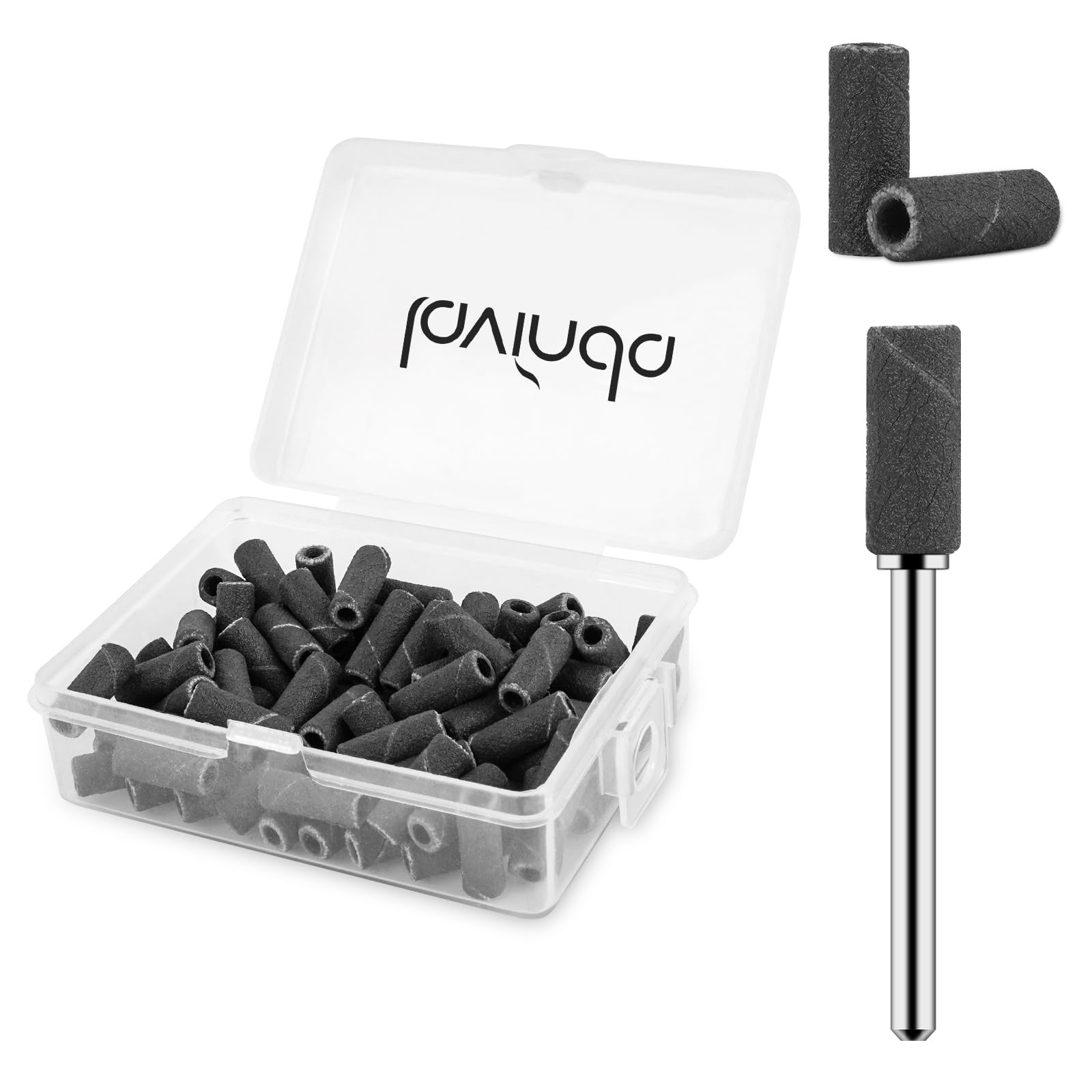 Lavinda small sanding bands pack with 80 pieces and 3.1mm mandrel for precision shaping.