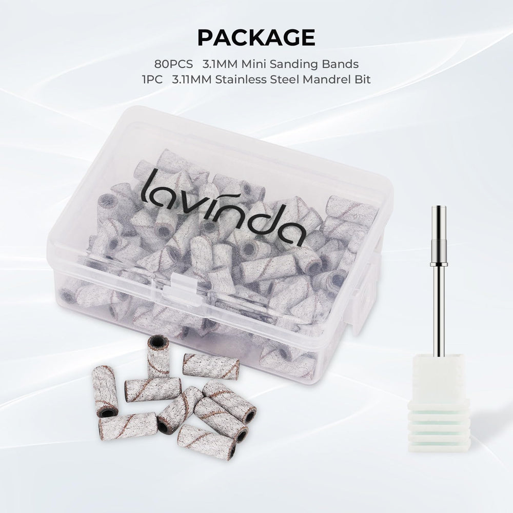 Lavinda sanding bands for salon use, professional quality and versatile performance.