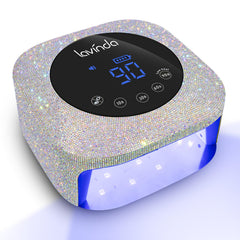 Lavinda UV LED Nail Lamp front view highlights compact design for home or salon use.
