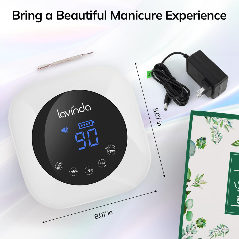 Lavinda UV LED Nail Lamp patent US D1036009 ensures trusted design.