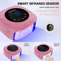 Lavinda cordless rechargeable nail lamp ideal for on-the-go manicures