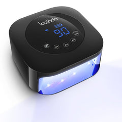 Lavinda UV nail lamp front view with 54W power for fast curing.