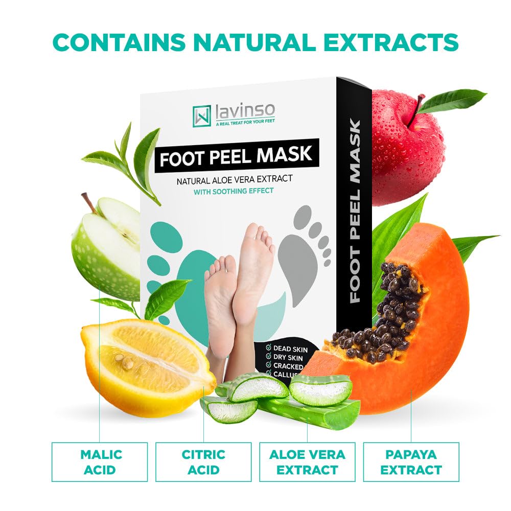 Lavinso botanical blend ingredients highlight fruit acids and plant extracts.