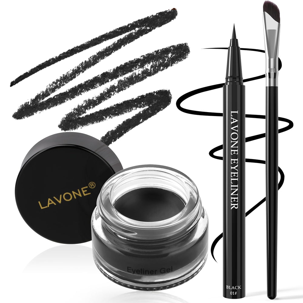 Delineador gel lavone: definición duradera para ojos intensos.