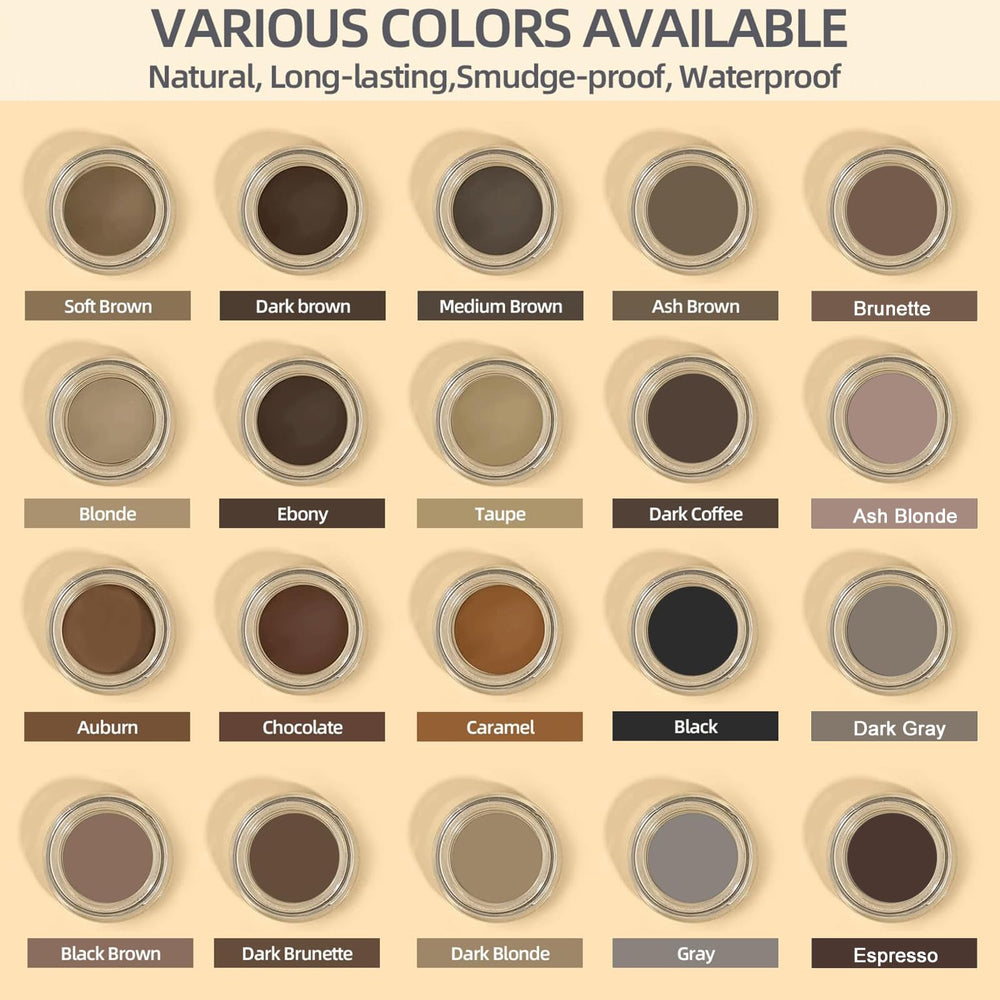 LAVONE brow dip delivers long-lasting, smudge-proof color.