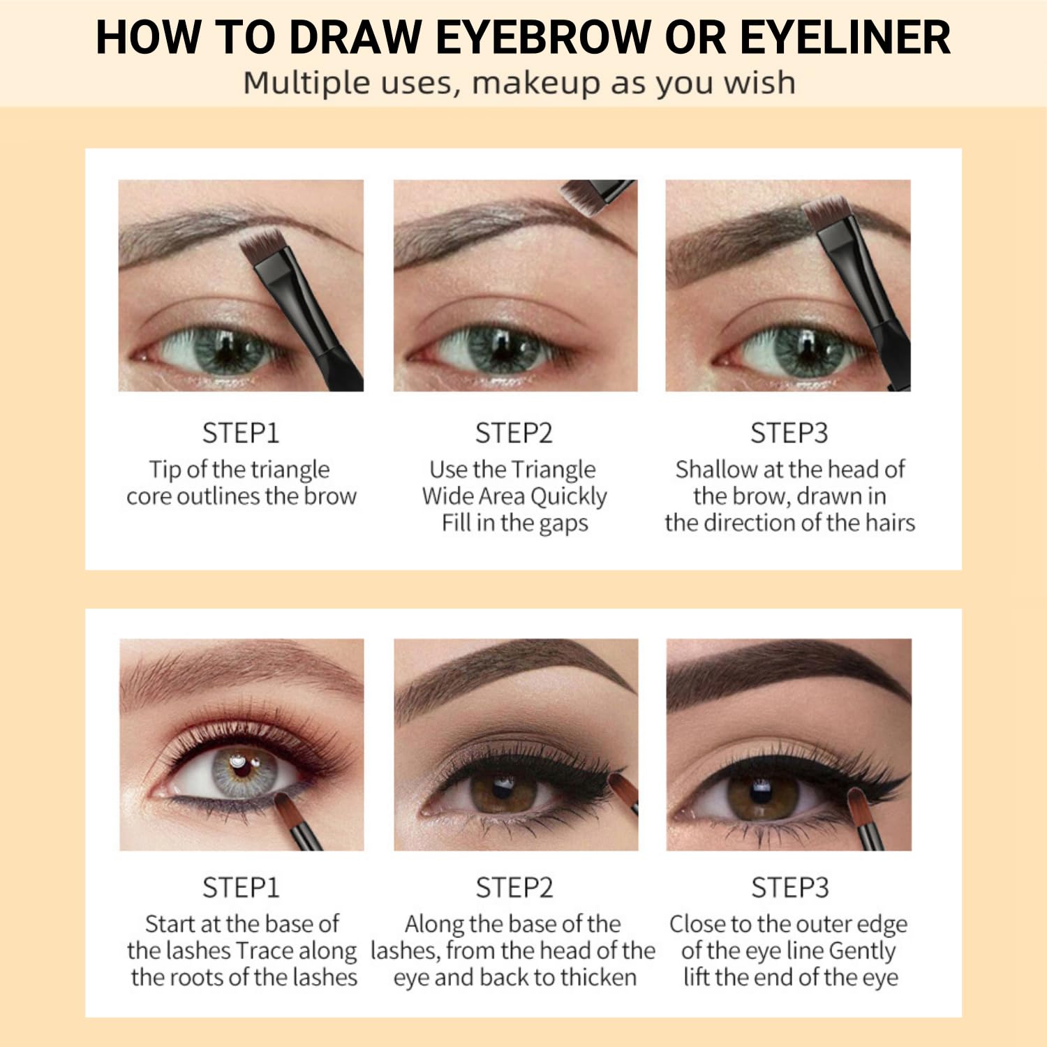 LAVONE compact brow pomade is ideal for on-the-go touch-ups.