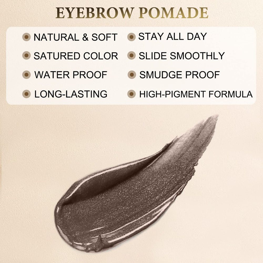 LAVONE lápiz para cejas marrón oscuro ofrece acabado definido.