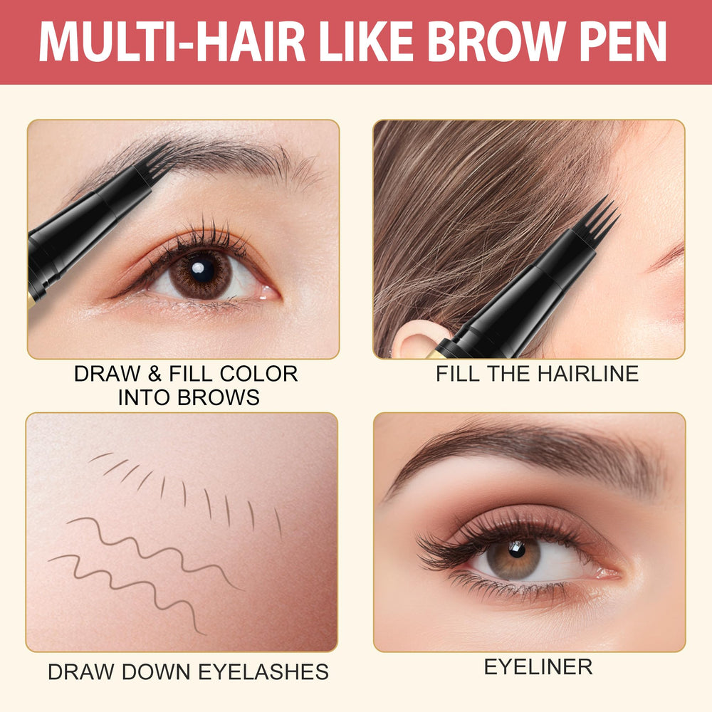 LAVONE Natural full-brow strokes create fuller-looking brows.